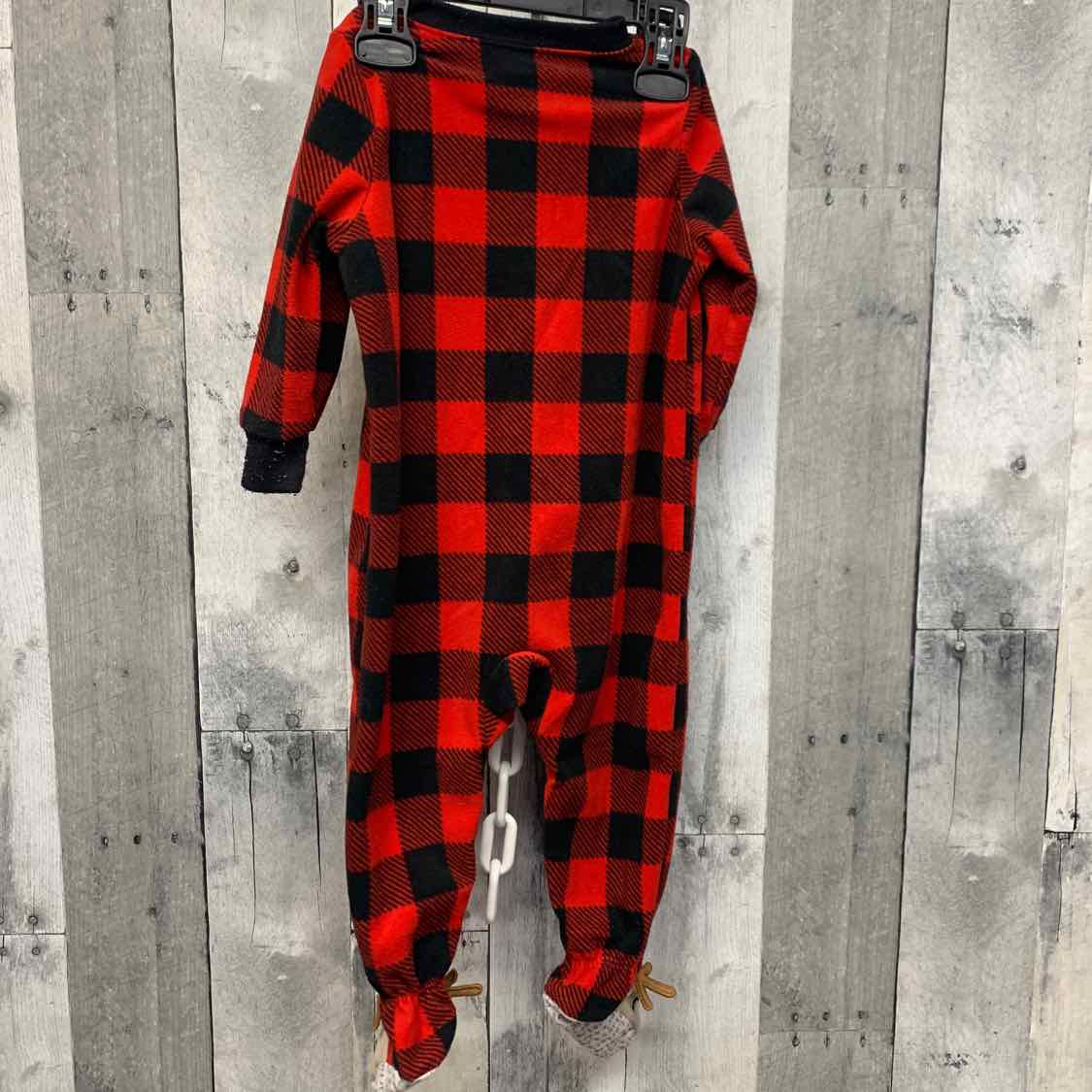 Size 18 Months Red/Black Carter's Footy PJs