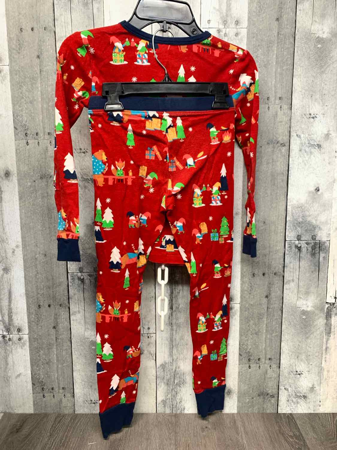 Size 8 Red Print Holiday Brands 2pc PJs