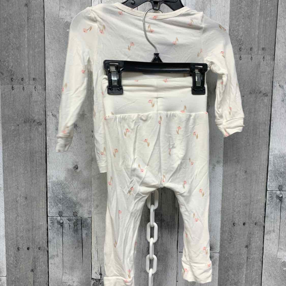 Size 9 Months White Print Just One You Shirt/Pants