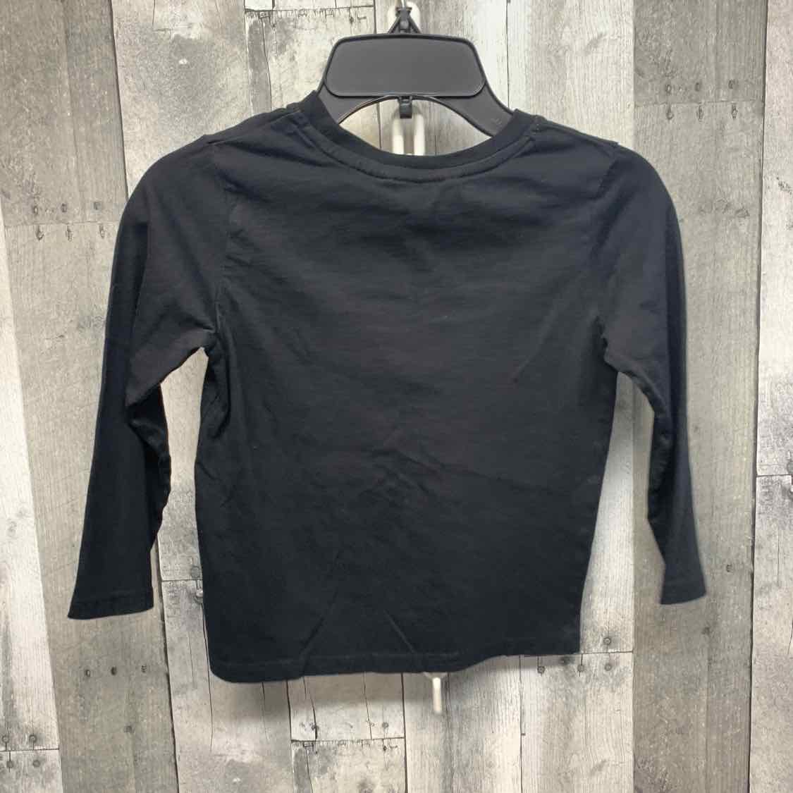Size 5/6 Black Graphic H&M Long Sleeve Shirt