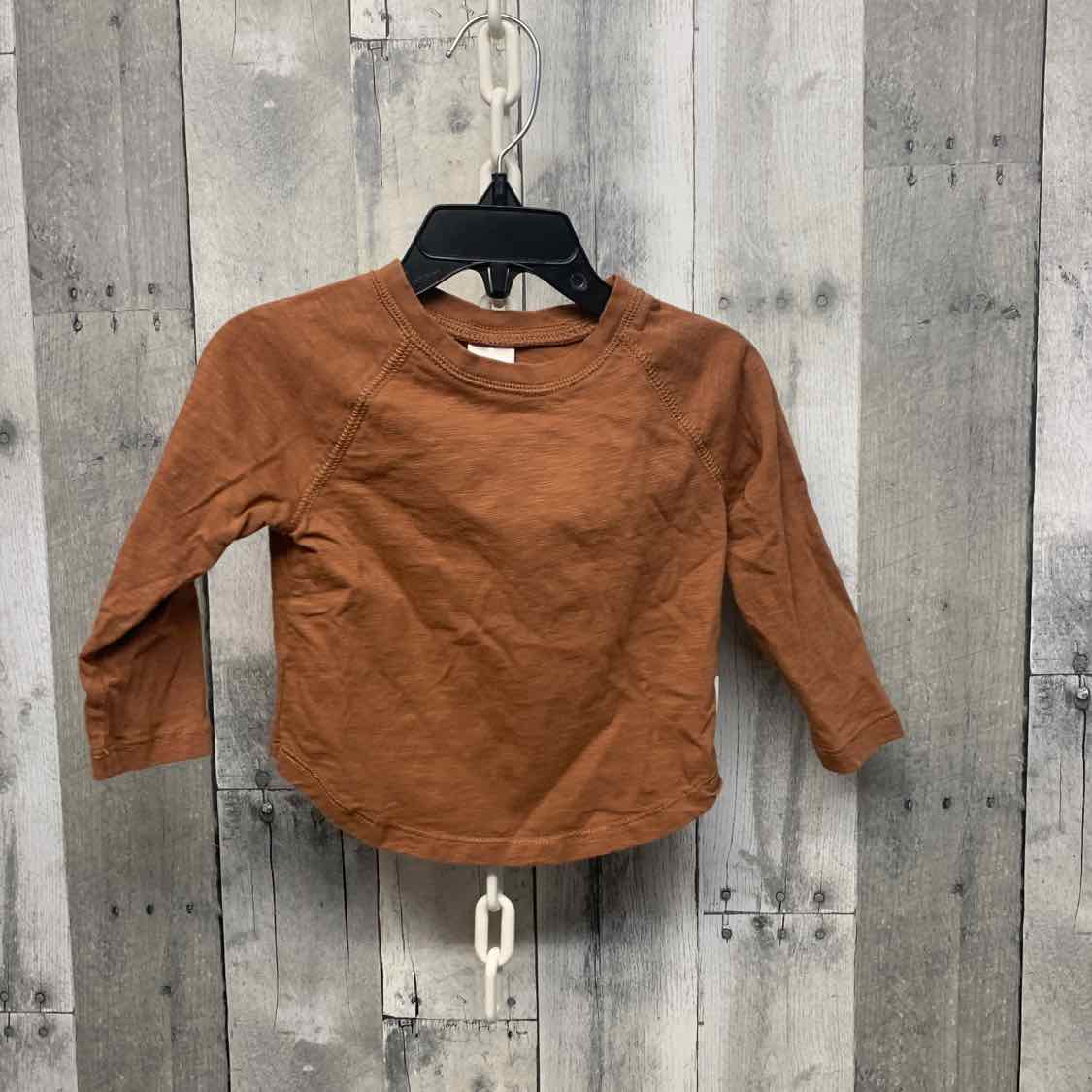 Size 18 Months Brown Gerber Long Sleeve Shirt