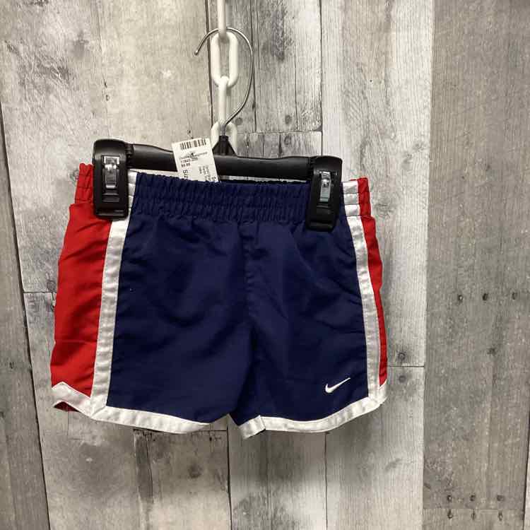 Size 6 Months Navy/Red Sport Brand Swim Trunks