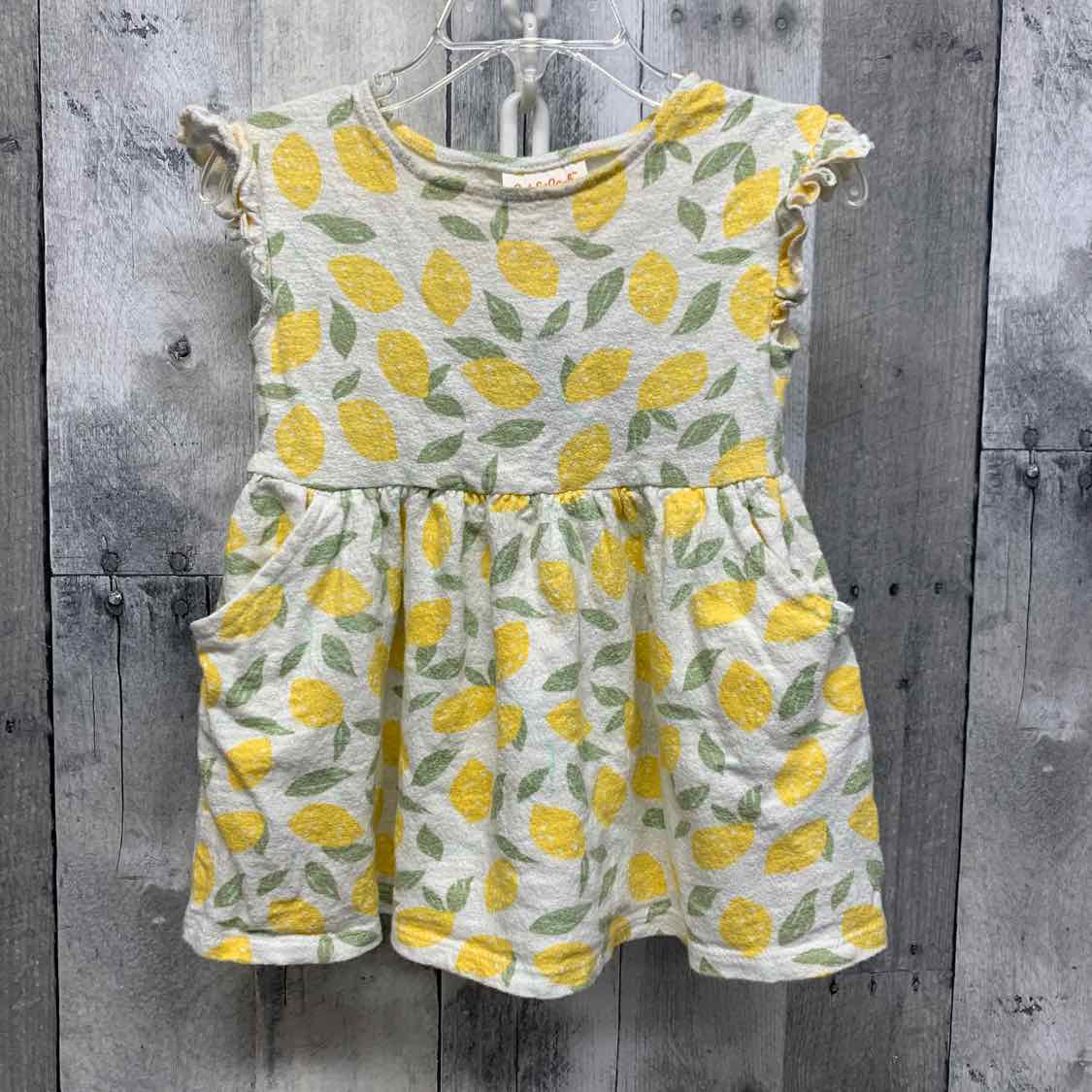 Size 18 Months Yellow/Green Cat & Jack Dress - OodlesCB