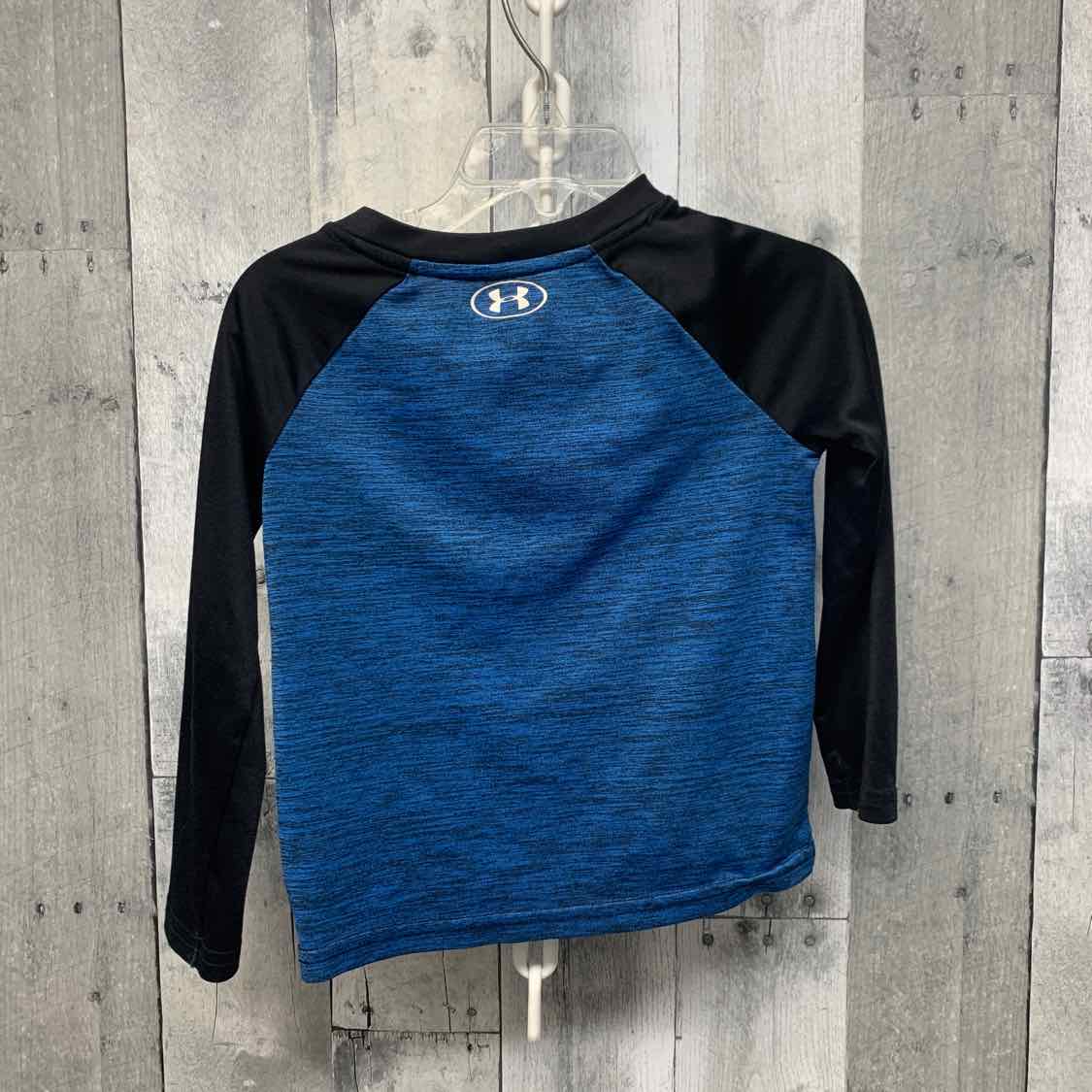 Size 2T Black/Blue Sport Brand Long Sleeve Shirt