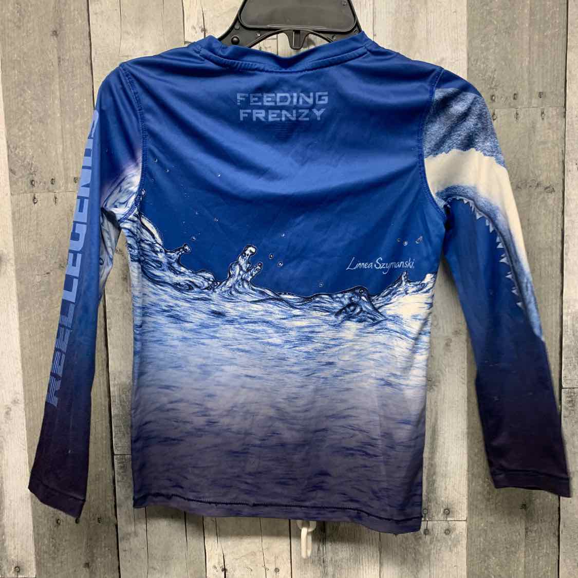 Size 7 Blue Reel Legends Swim Top