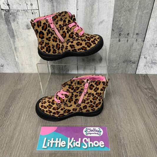 Size 9 Tan Animal Print Name Brand Boots - OodlesCB