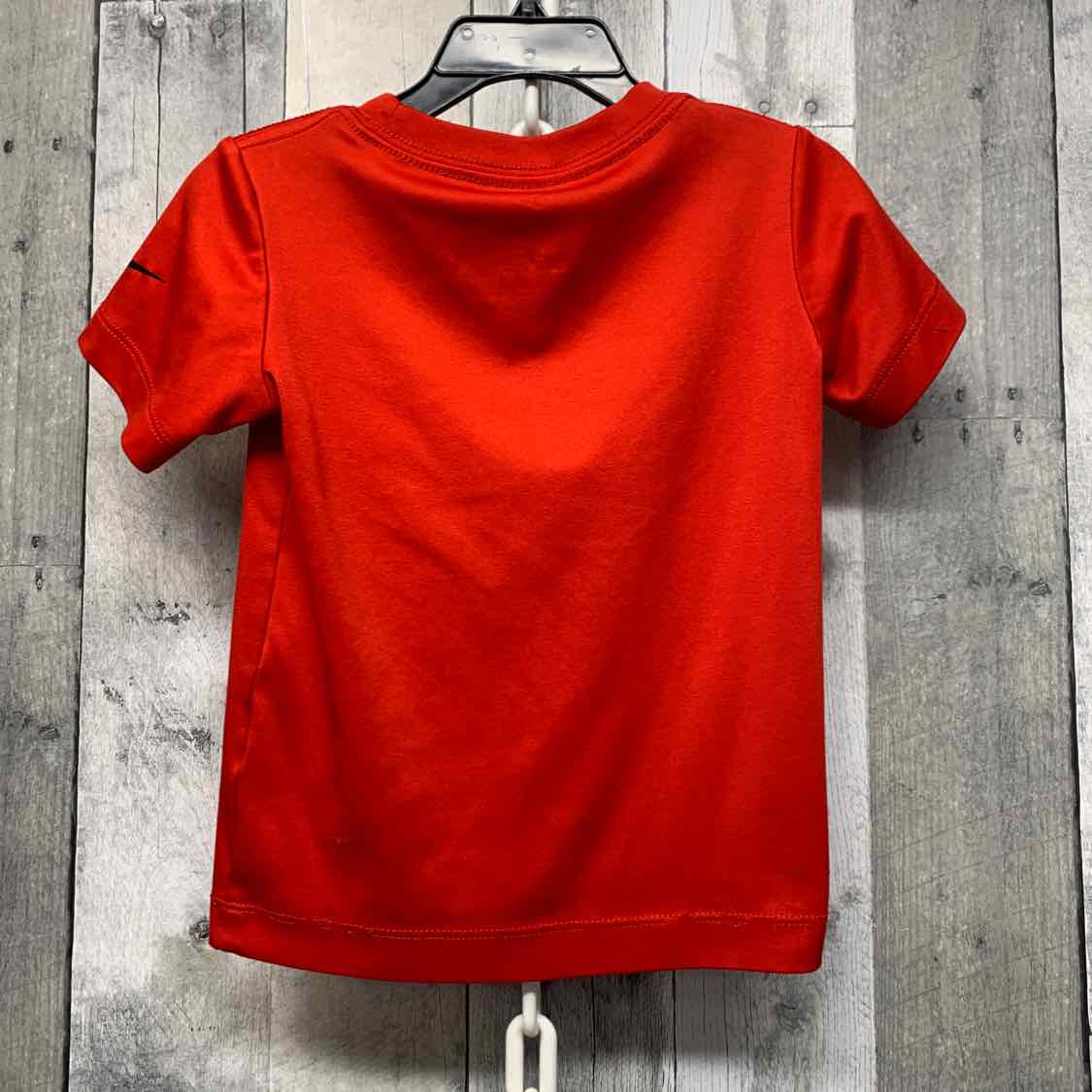 Size 3T Red Graphic Sport Brand Short Sleeve Shirt