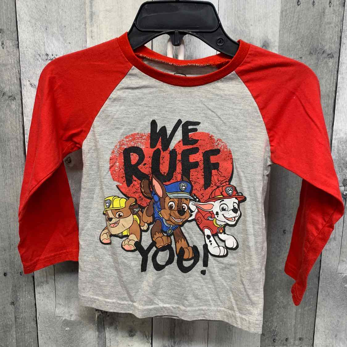 Size 4T Gray/Red Paw Patrol Long Sleeve Shirt