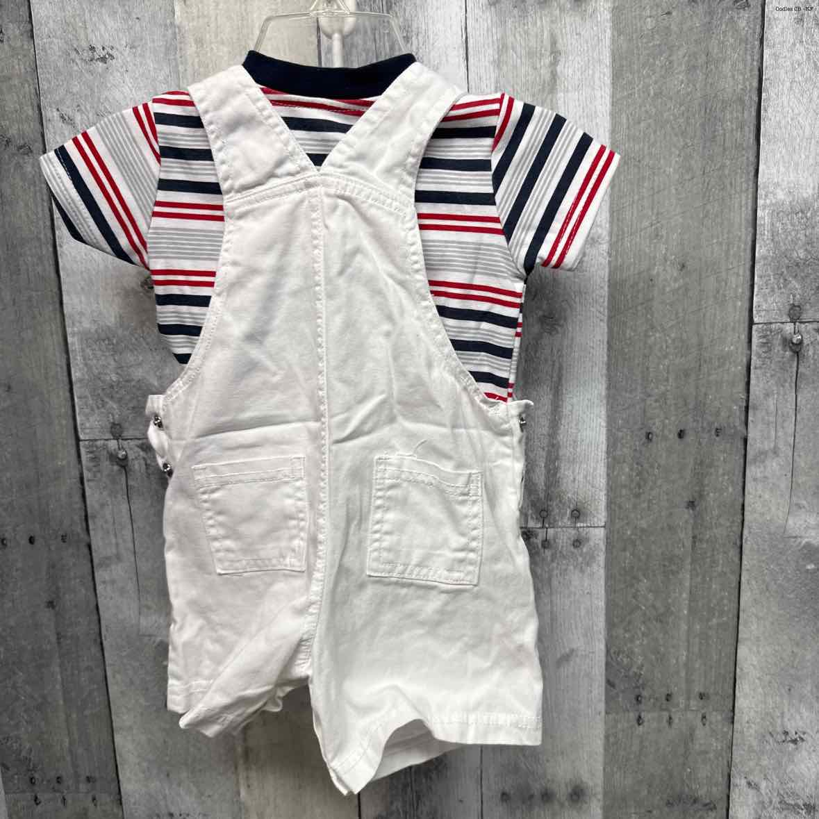 Size 6-9 Months White/Red Tommy Hilfiger Shirt/Shorts