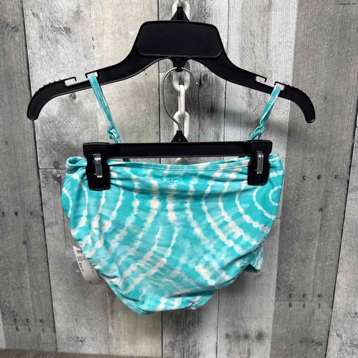 Size 12 Blue Justice Swim Suit - 2pc+ - OodlesCB