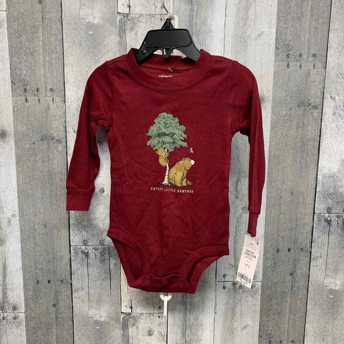 Size 18 Months Burgundy Graphic Carter's Bodysuit