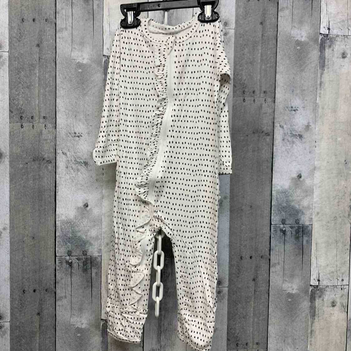 Size 18-24 Months White/Black Little Buggins Romper