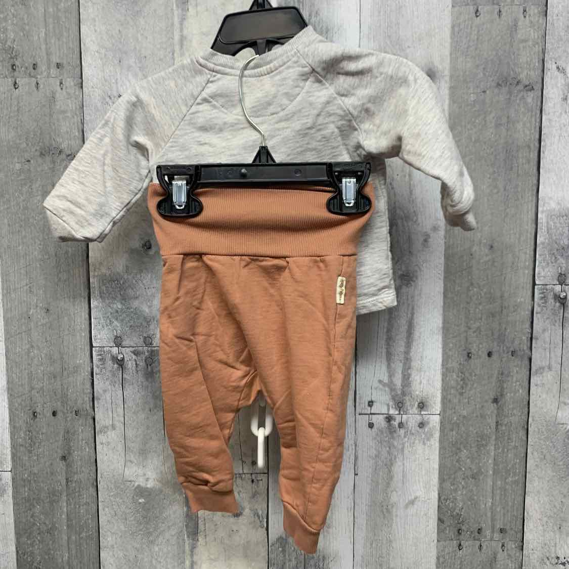 Size 3 Months Gray/Brown H&M Shirt/Pants