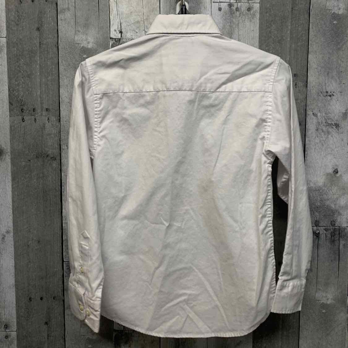 Size 8 White Tommy Hilfiger LS Button Up