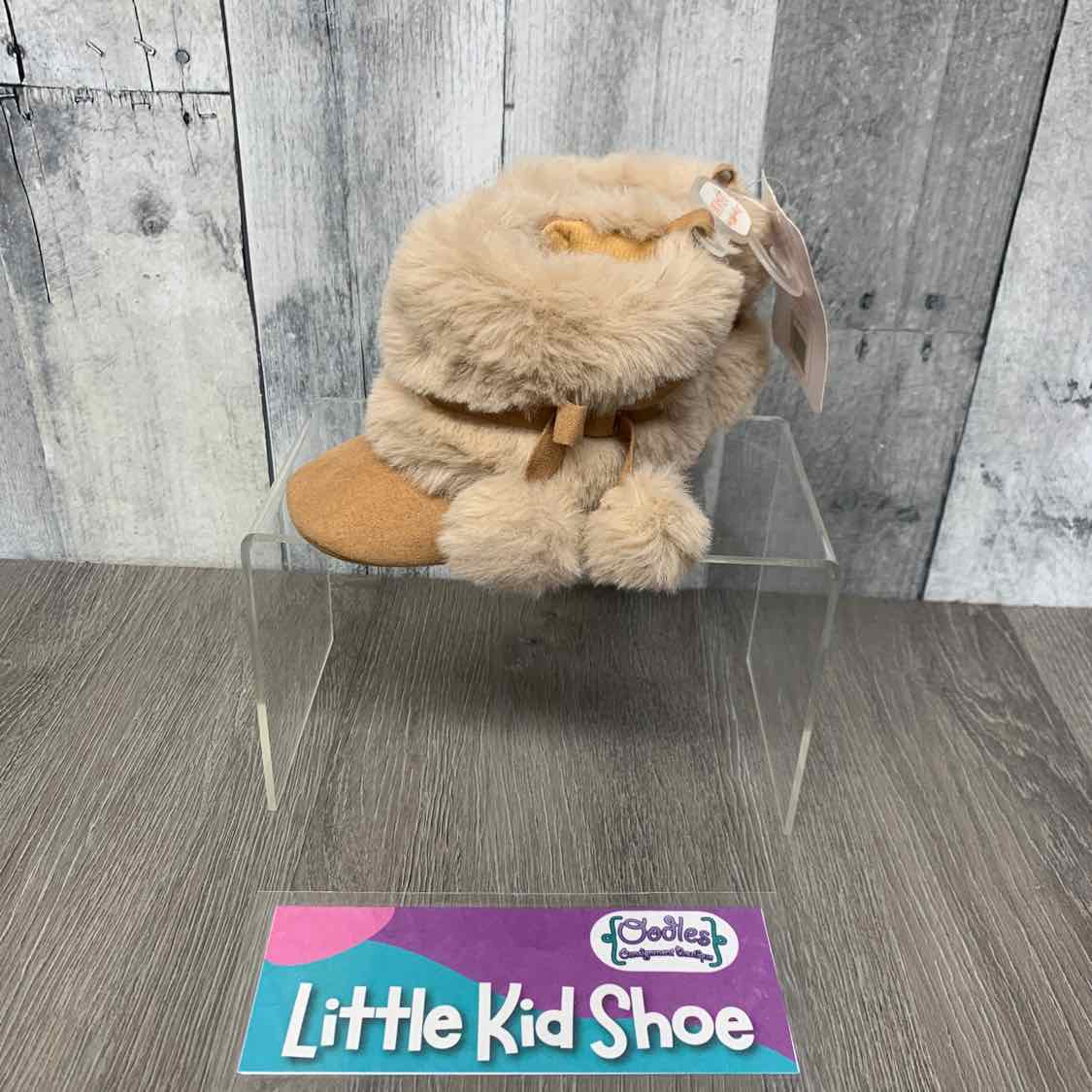 Size 2 Tan Stepping Stones Soft Sole Shoes