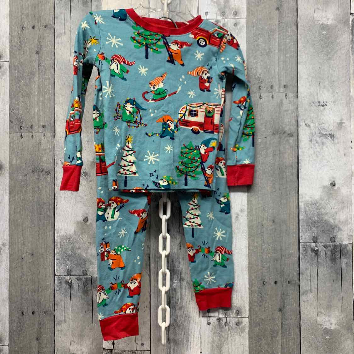 Size 2T Blue Print Mid Brand 2pc PJs