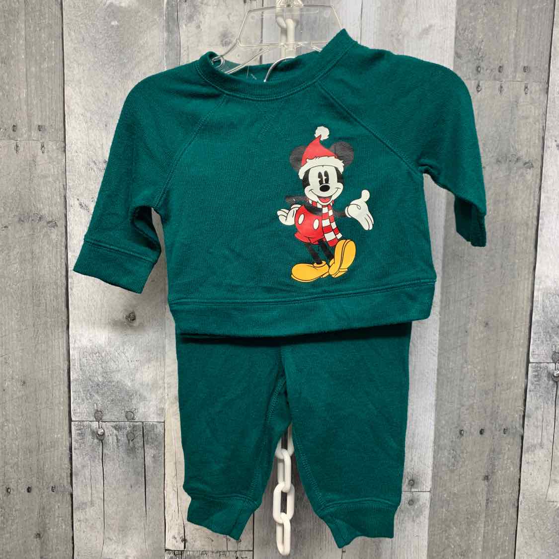 Size 3 Months Green Jumping Beans 2pc PJs