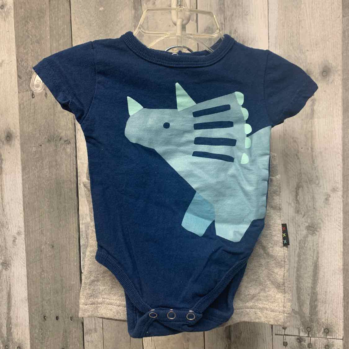 Size 0-3 Months Navy/Blue Mid Brand Shirt/Shorts - OodlesCB