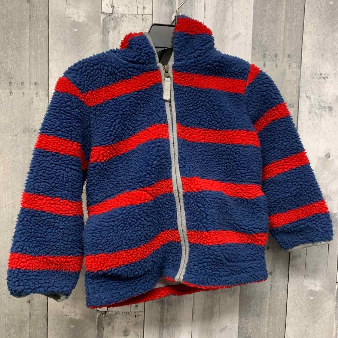 Size 4/5 Navy/Red Mini Boden Heavy Jacket