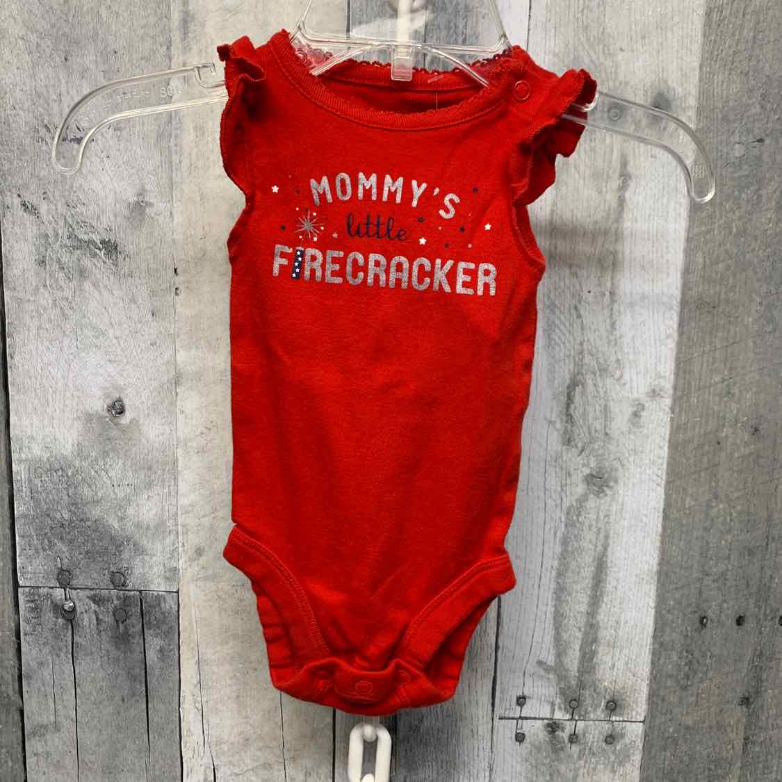 Size Newborn Red Just One You Bodysuit