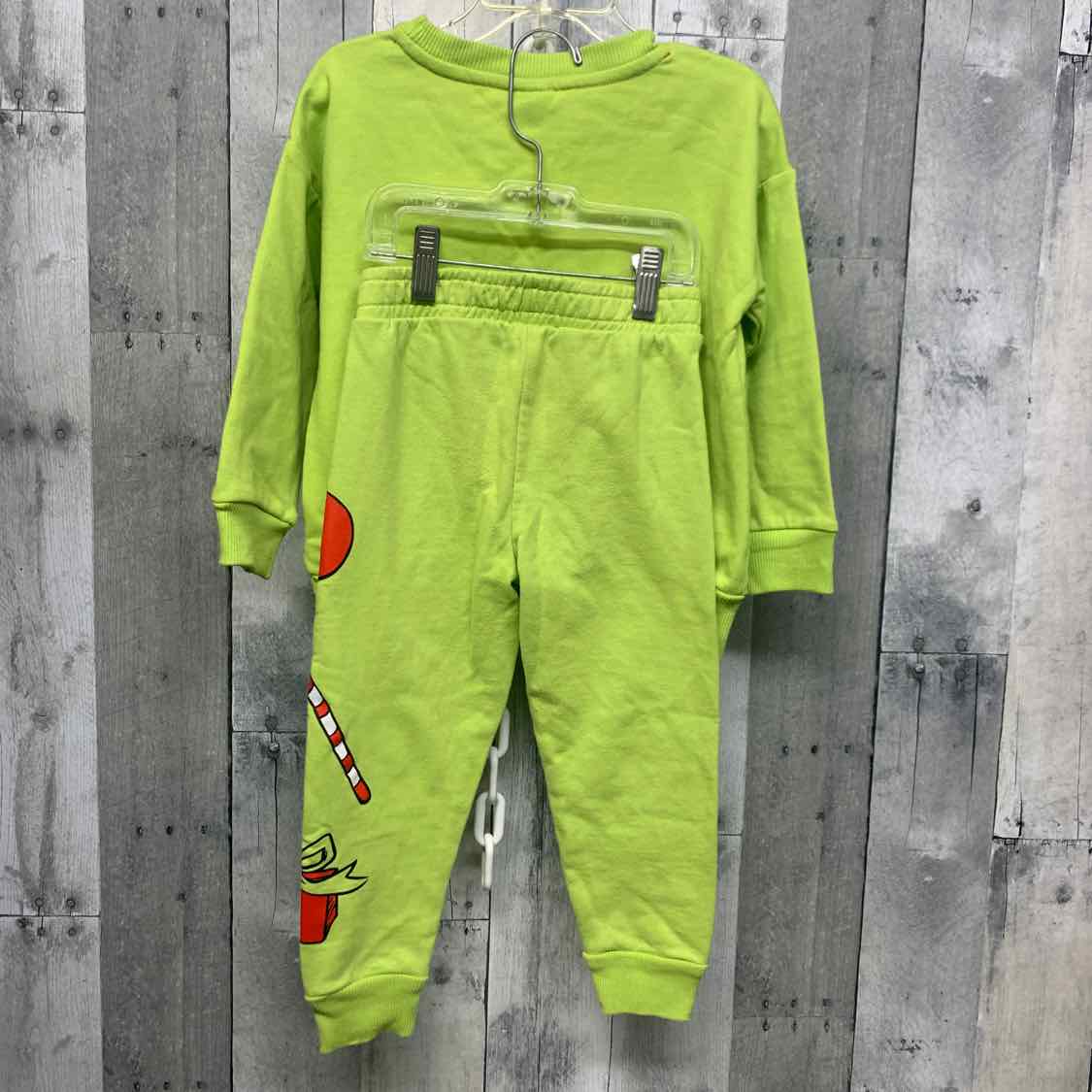 Size 3T Green/Red Dr Seuss Shirt/Pants