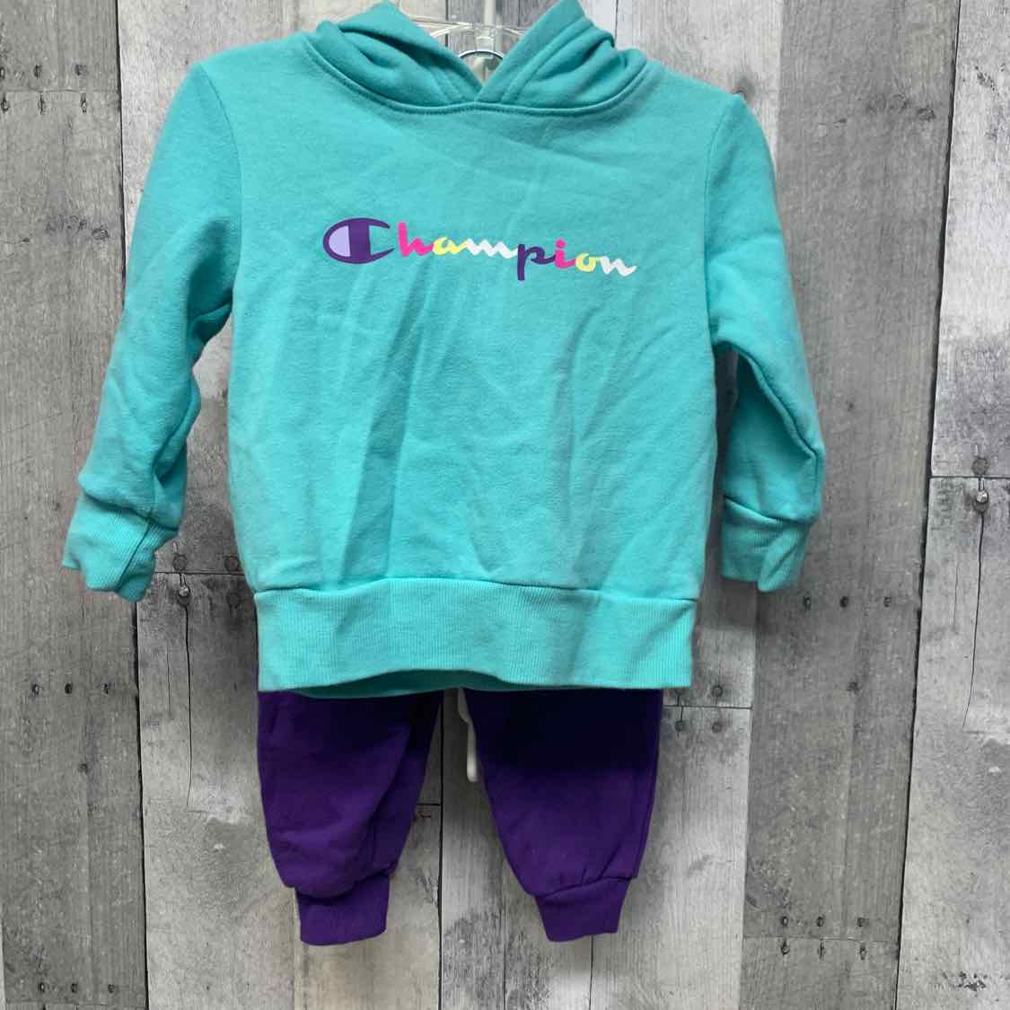 Size 18 Months Teal/Purple Champion Jacket/Pants