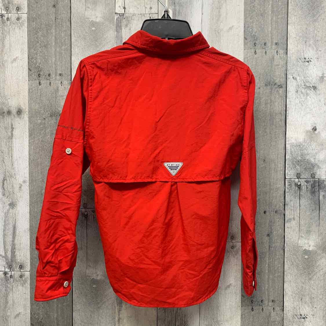 Size 8 Red Columbia Sportswear LS Button Up