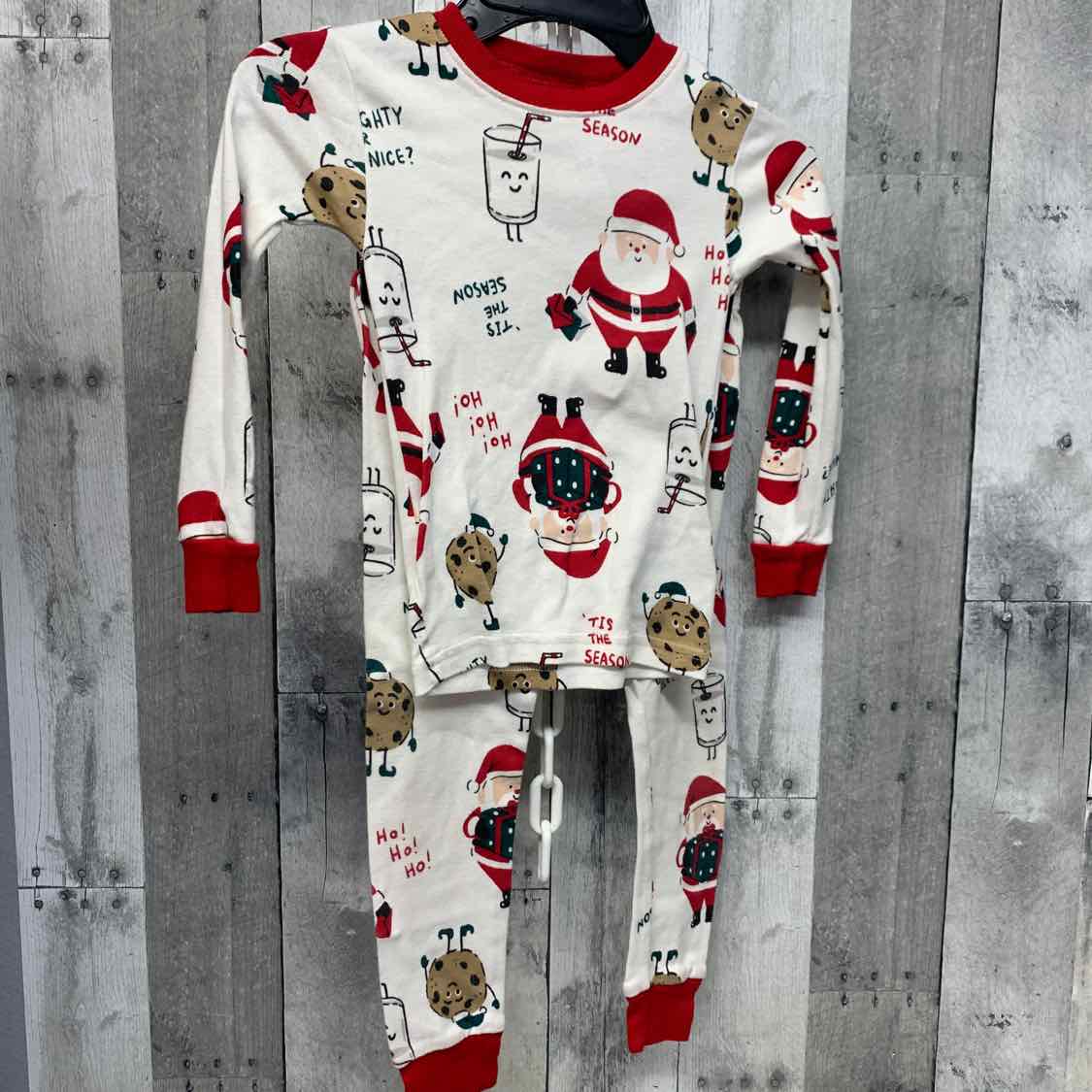 Size 4T White Print Carter's 2pc PJs