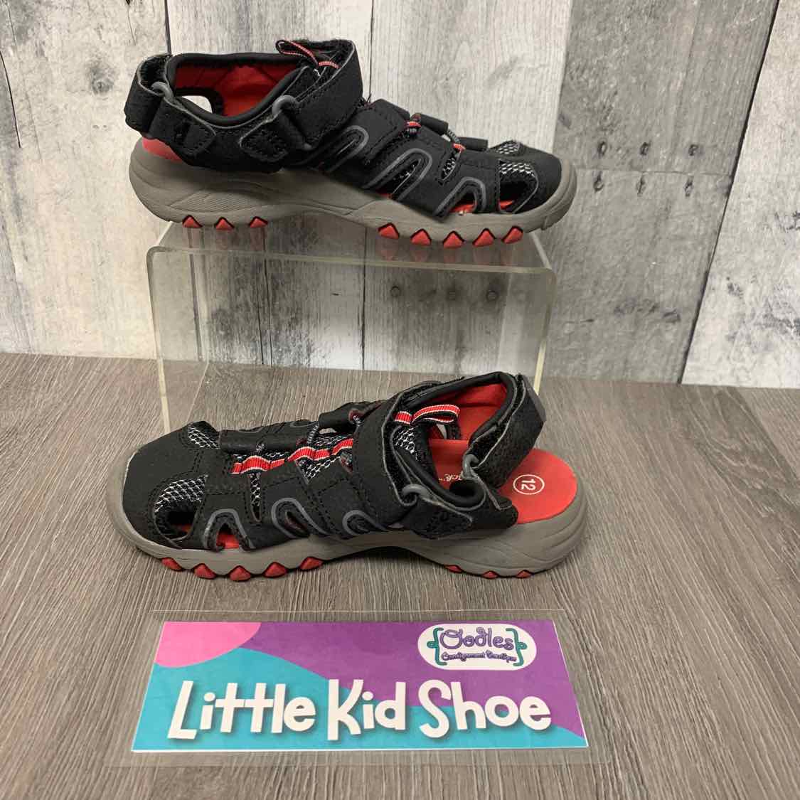 Size 12 Black/Red Cat & Jack Sandals