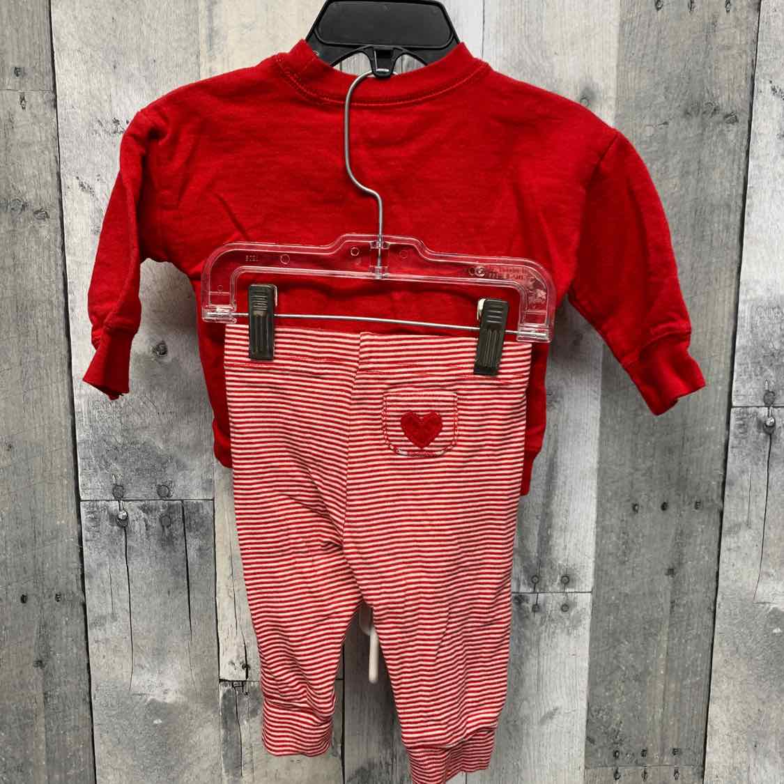 Size 6 Months Red Just One You Shirt/Pants
