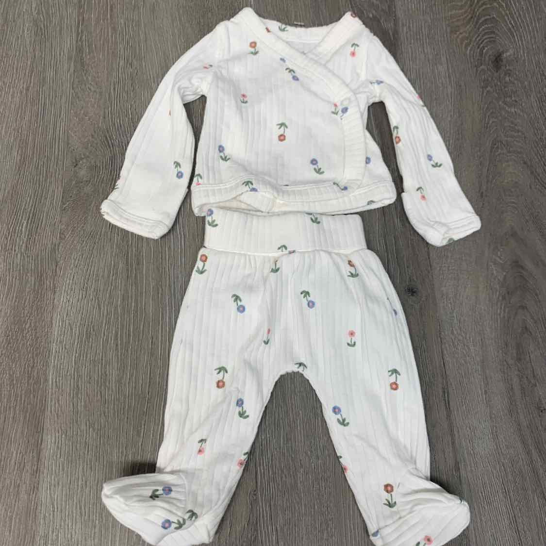 Size Preemie White Print Just One You Shirt/Pants