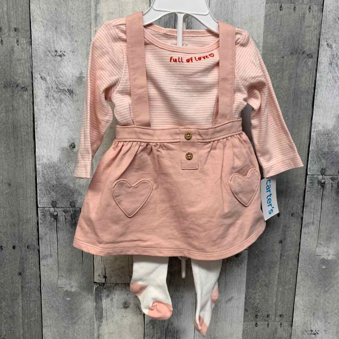 Size 6 Months Pink/White Carter's Shirt/Jumper