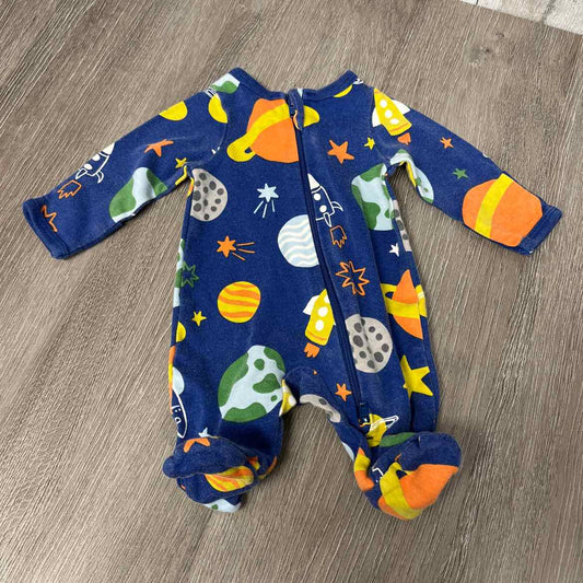 Size Preemie Blue Print Wonder Nation Footy PJs