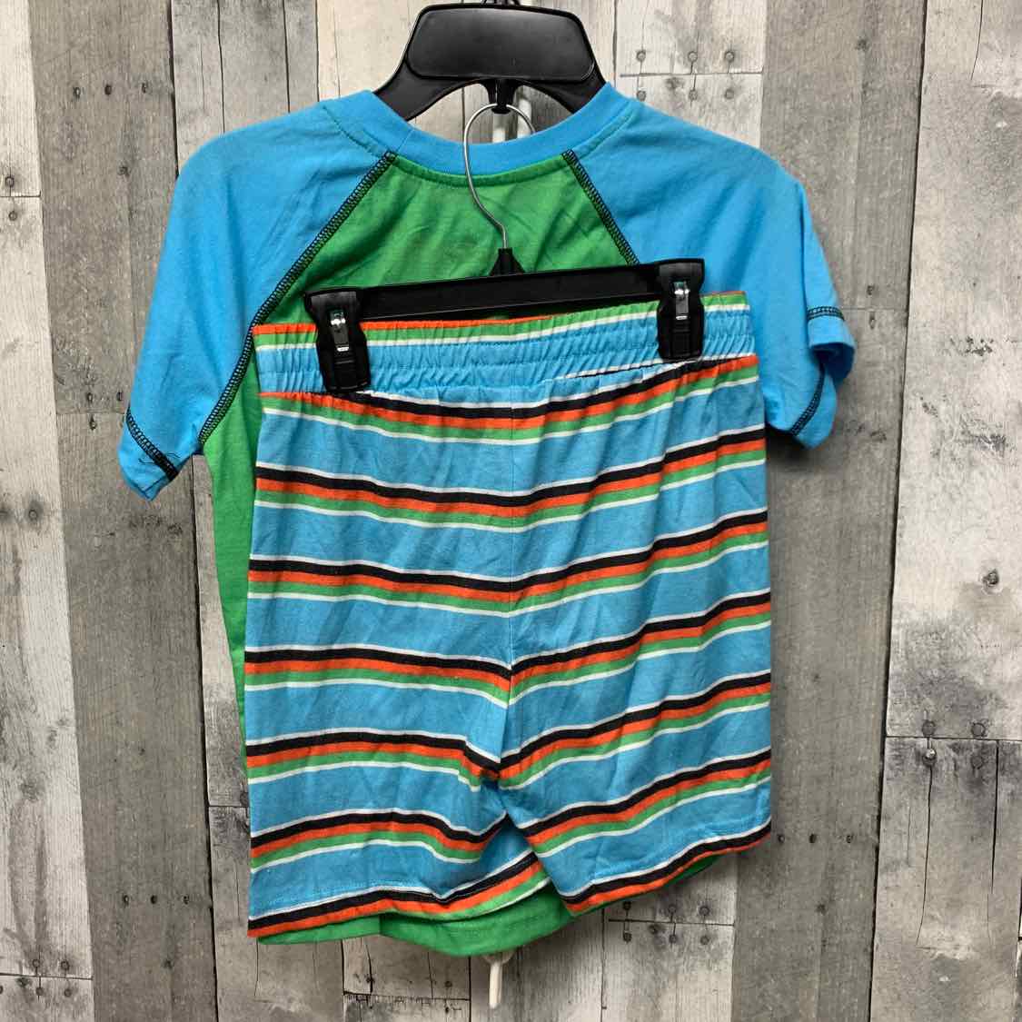 Size 9/10 Green/Blue Disney 2pc PJs