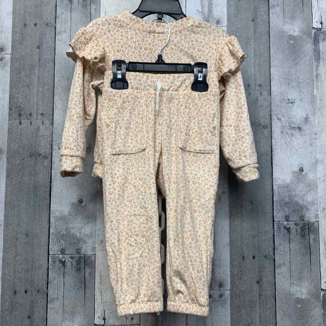 Size 2T Tan Print Cat & Jack Shirt/Pants