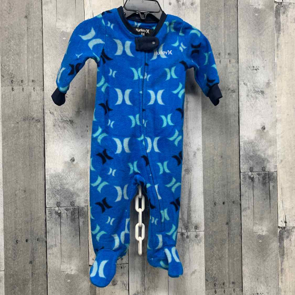 Size 6 Months Blue Print Hurley Footy PJs