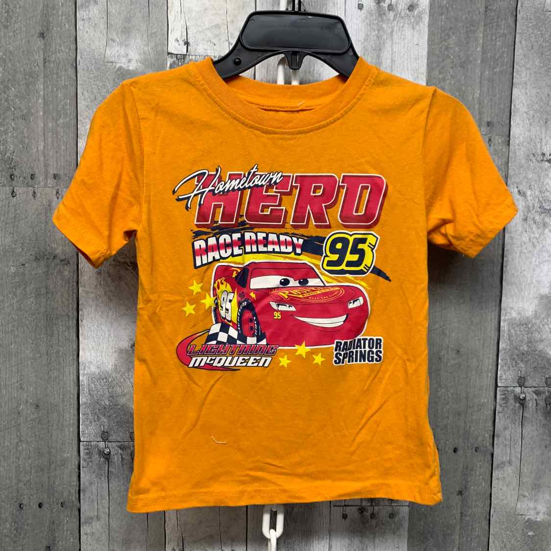 Size 5/6 Orange/Red Cars T Shirt