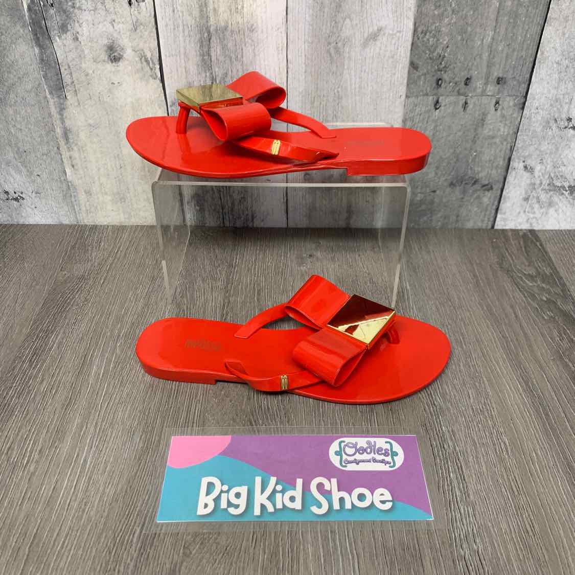 Size 5 Red Mini Melissa Sandals - OodlesCB