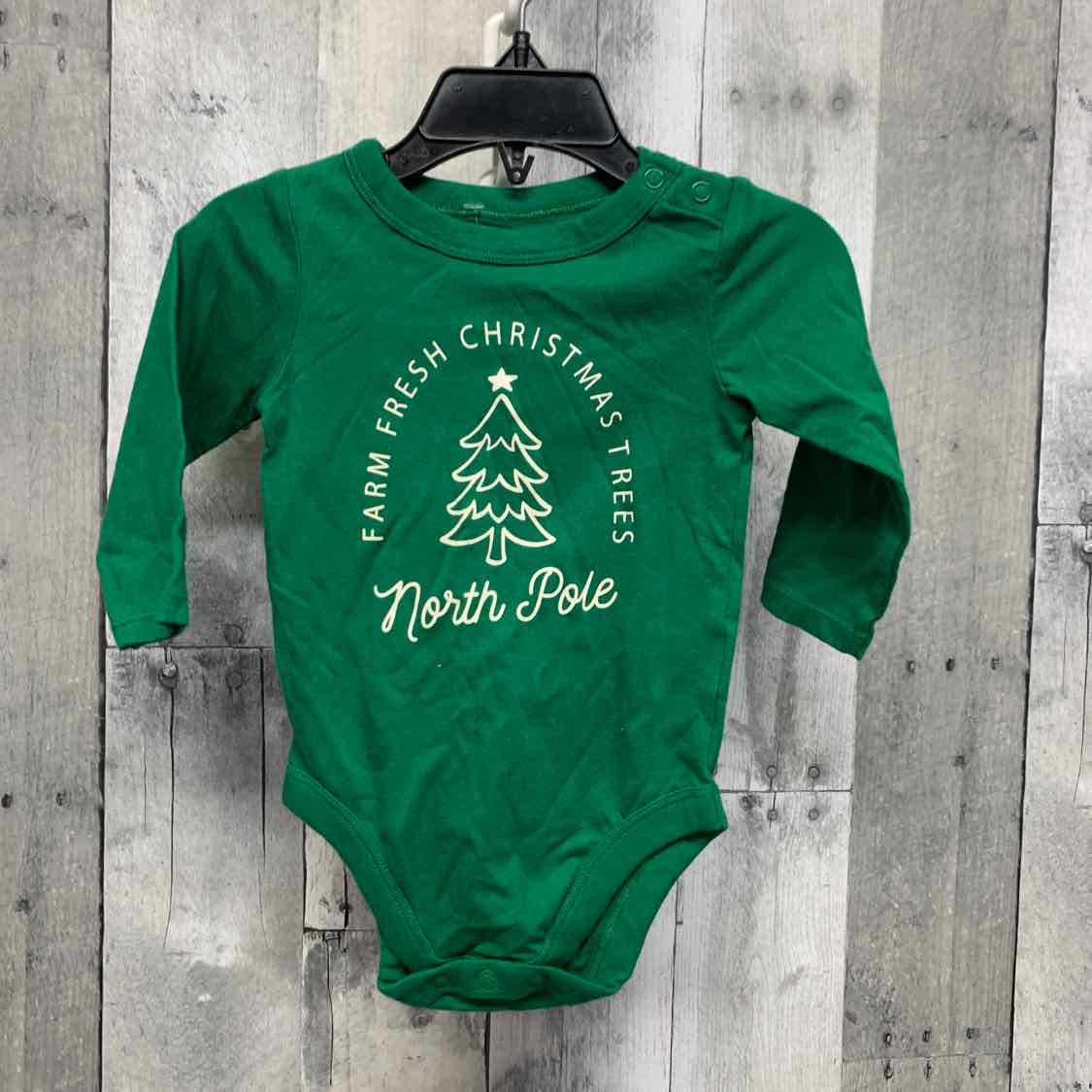 Size 6-9 Months Green Holiday Brands Bodysuit
