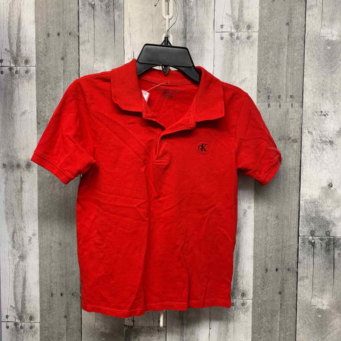 Size 8 Red/Black Calvin Klein Polo