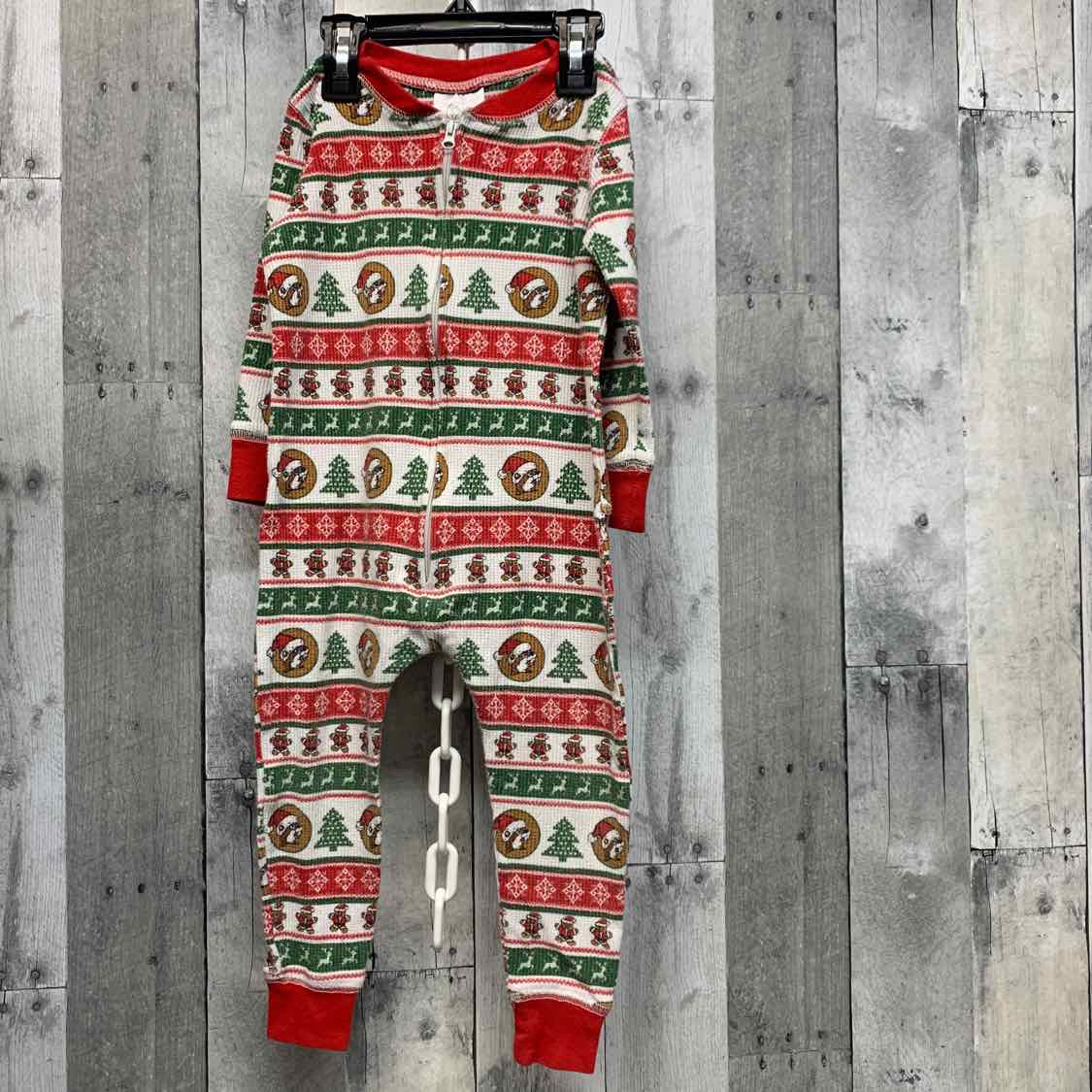 Size 2T White/Red B Brand Romper
