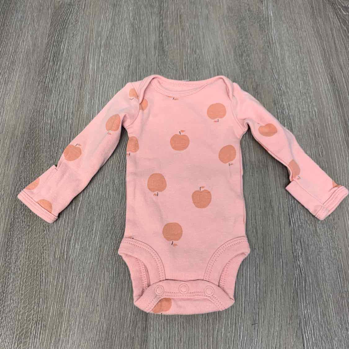 Size Preemie Pink Print Carter's Bodysuit