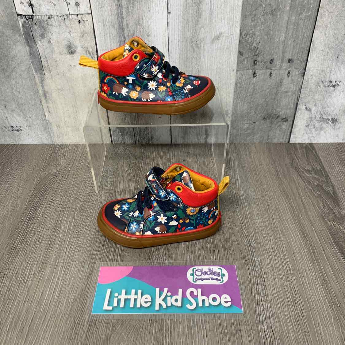 Size 5 Navy Print Name Brand Boots