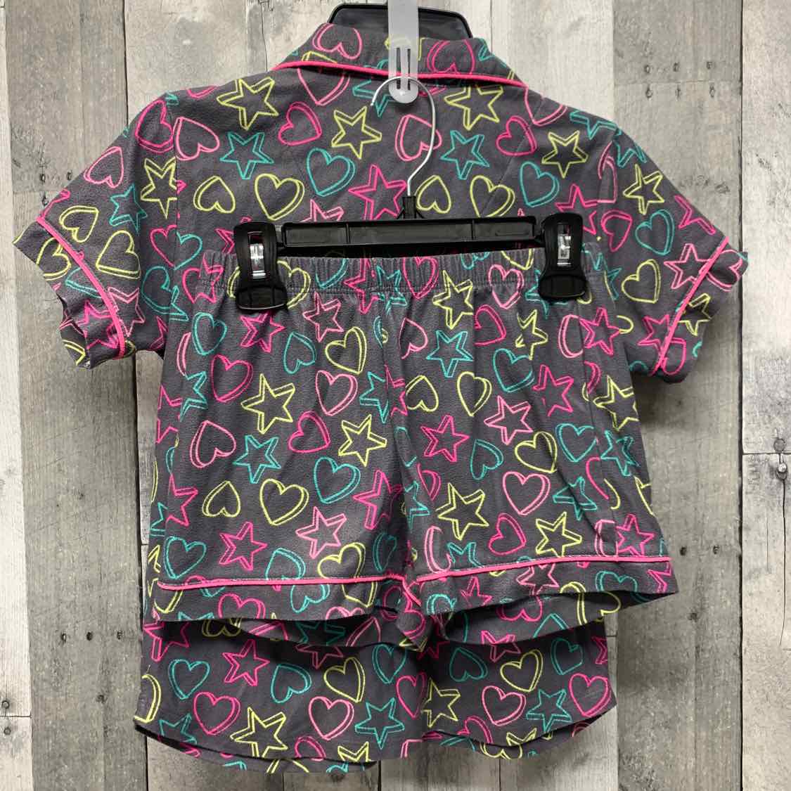 Size 7/8 Gray Print SO 2pc PJs