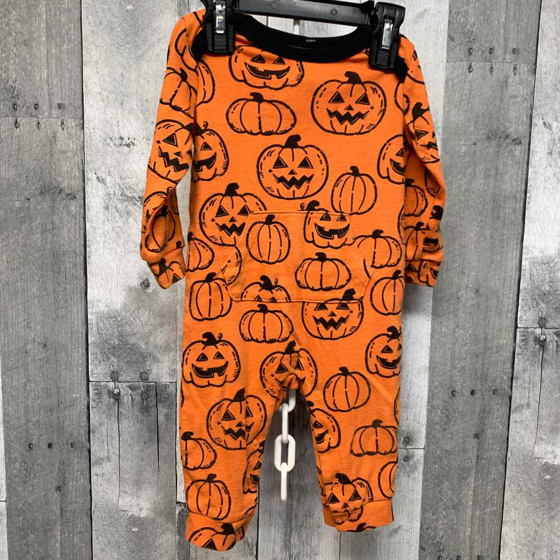Size 6-9 Months Orange Print Wonder Nation Romper