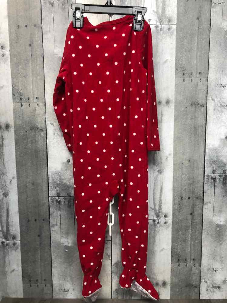 Size 3T Red/Tan Child of Mine Footy PJs
