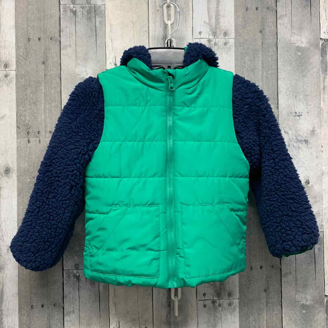 Size 5 Green/Navy B Brand Heavy Jacket