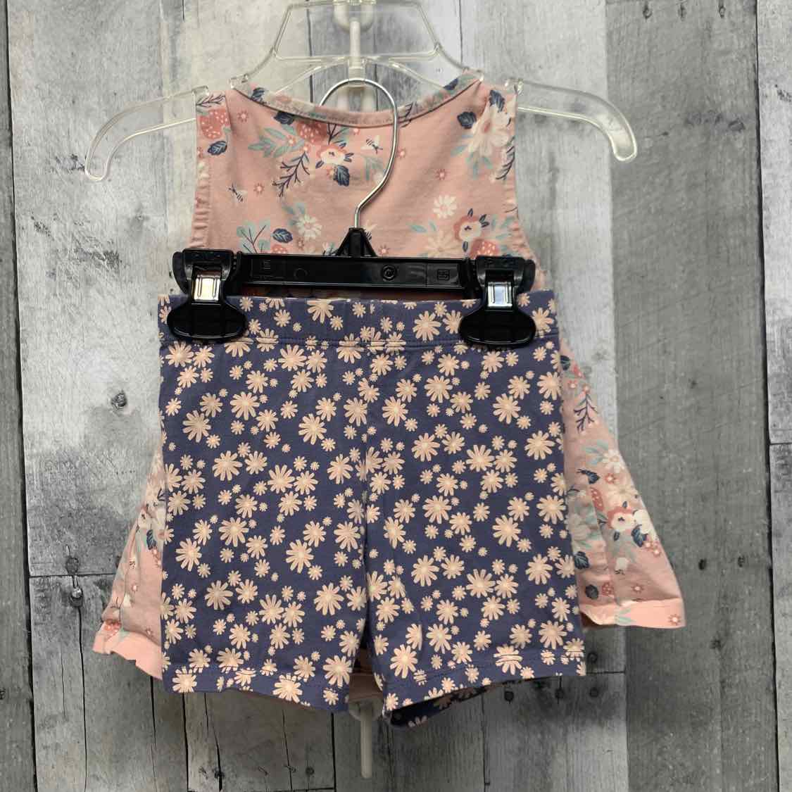 Size 24 Months Pink/Blue Cynthia Rowley Shirt/Shorts - OodlesCB