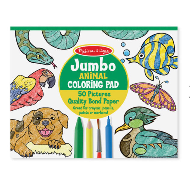 Melissa & Doug Animal Jumbo Coloring Pad - OodlesCB