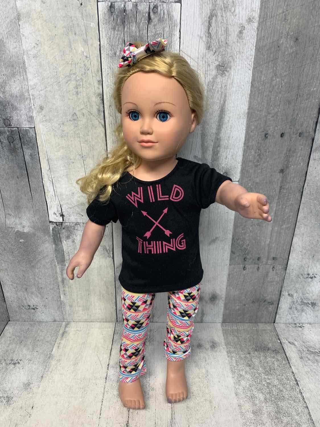 3pc Wild Thing Outfit Top/Pants/Bow - OodlesCB